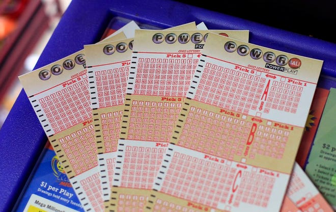 File photo of Powerball tickets.