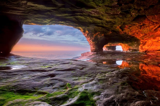 A sea cave at Pictured Rocks National Lakeshore