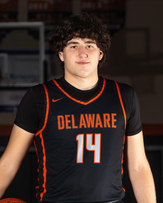Jake Lowman, Delaware Hayes basketball, selected Athlete of the Week on March 22