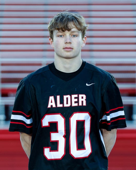 Mason Wolford, Jonathan Alder lacrosse. Selected as Athlete of the Week on April 14.